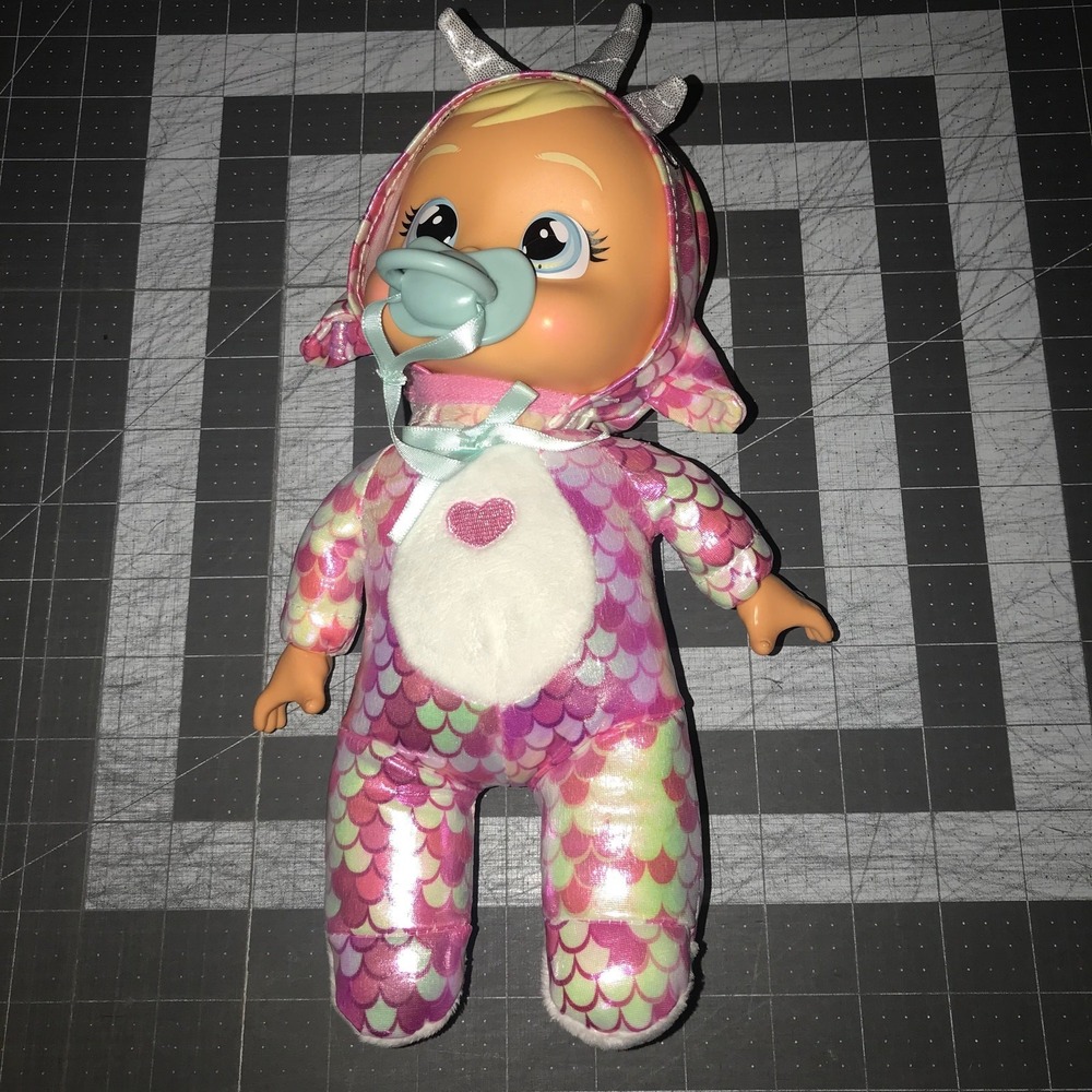 Cry Babies Tiny Cuddles Dinos Tilo Baby Doll Cries Real Tears Dino Pajamas FLAW
